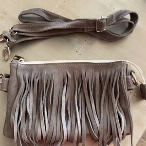 Super cute leather purse with strap